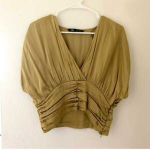 Zara Ruched Top Size M NWT